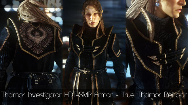 Thalmor Investigator HDT-SMP Armor - True Thalmor Recolor